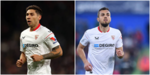 Sevilla without two key players for today's clash with Manchester United