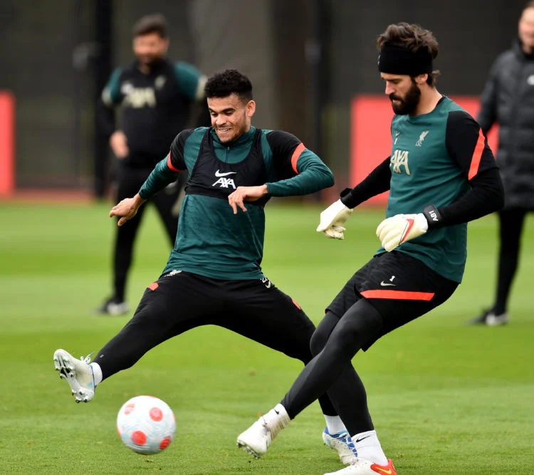 What Alisson did last night after Liverpool star Luis Diaz scored twice against him