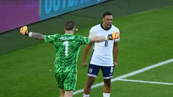 Trent Alexander-Arnold Reacts After Scoring Winning Penalty As England Beat Switzerland To Reach Euro 2024